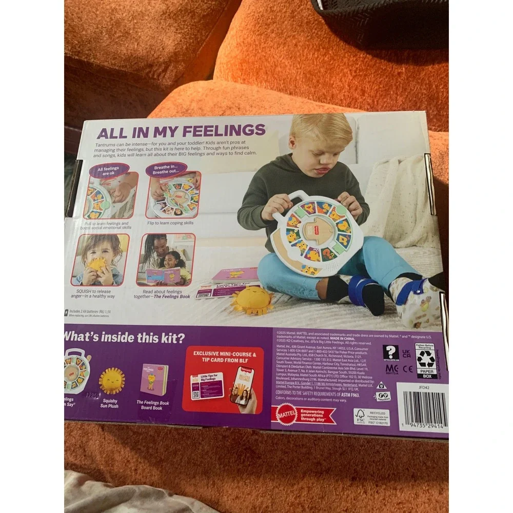 Fisher-Price Big Little Feelings The Calm Down Kit Toddler Emotional Learning